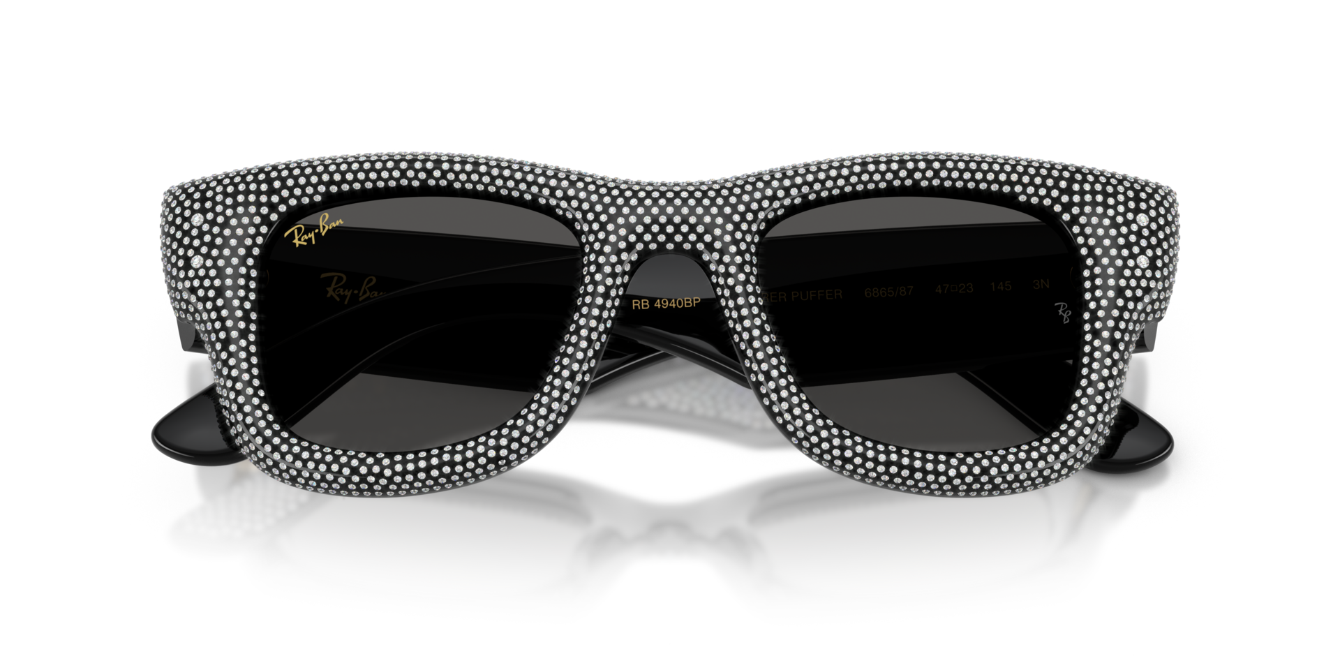 A$AP Rocky x Ray Ban Black Wayfarer Puffer Sunglasses