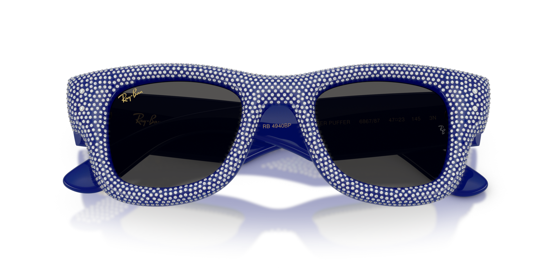 A$AP Rocky x Ray Ban Blue Wayfarer Puffer Sunglasses