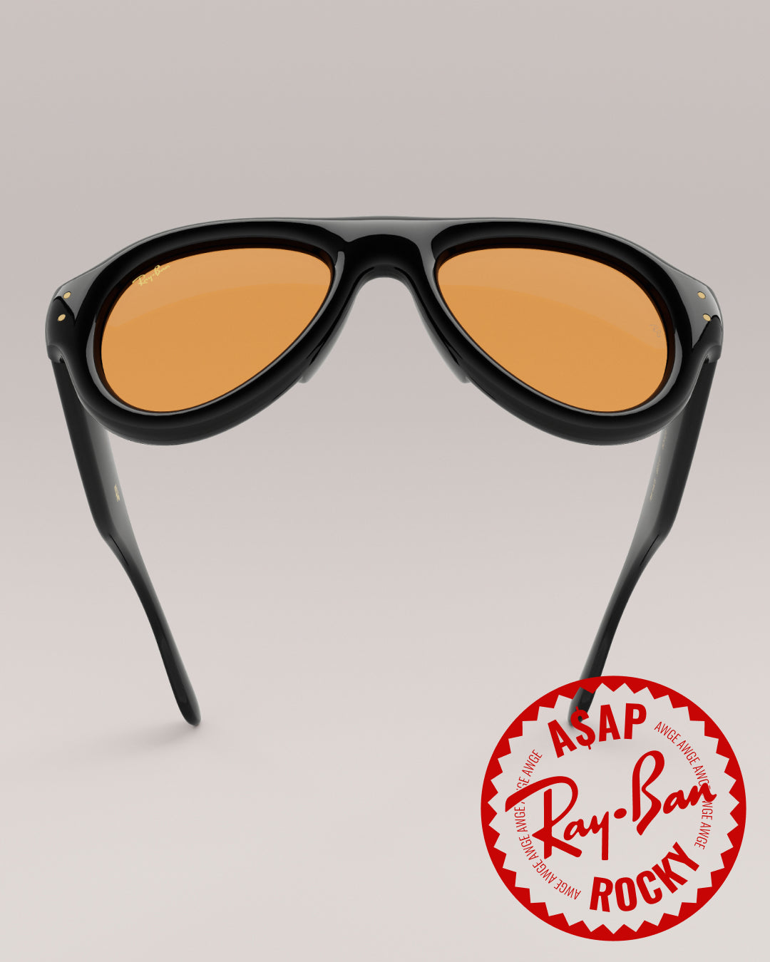Ray-Ban x A$AP Rocky Aviator Puffer Sunglasses