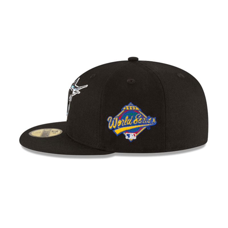 Florida Marlins World Series Black Wool 59FIFTY Fitted