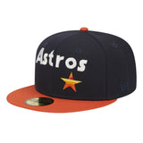 Houston Astros  Retro Jersey Script 59FIFTY Fitted Hat