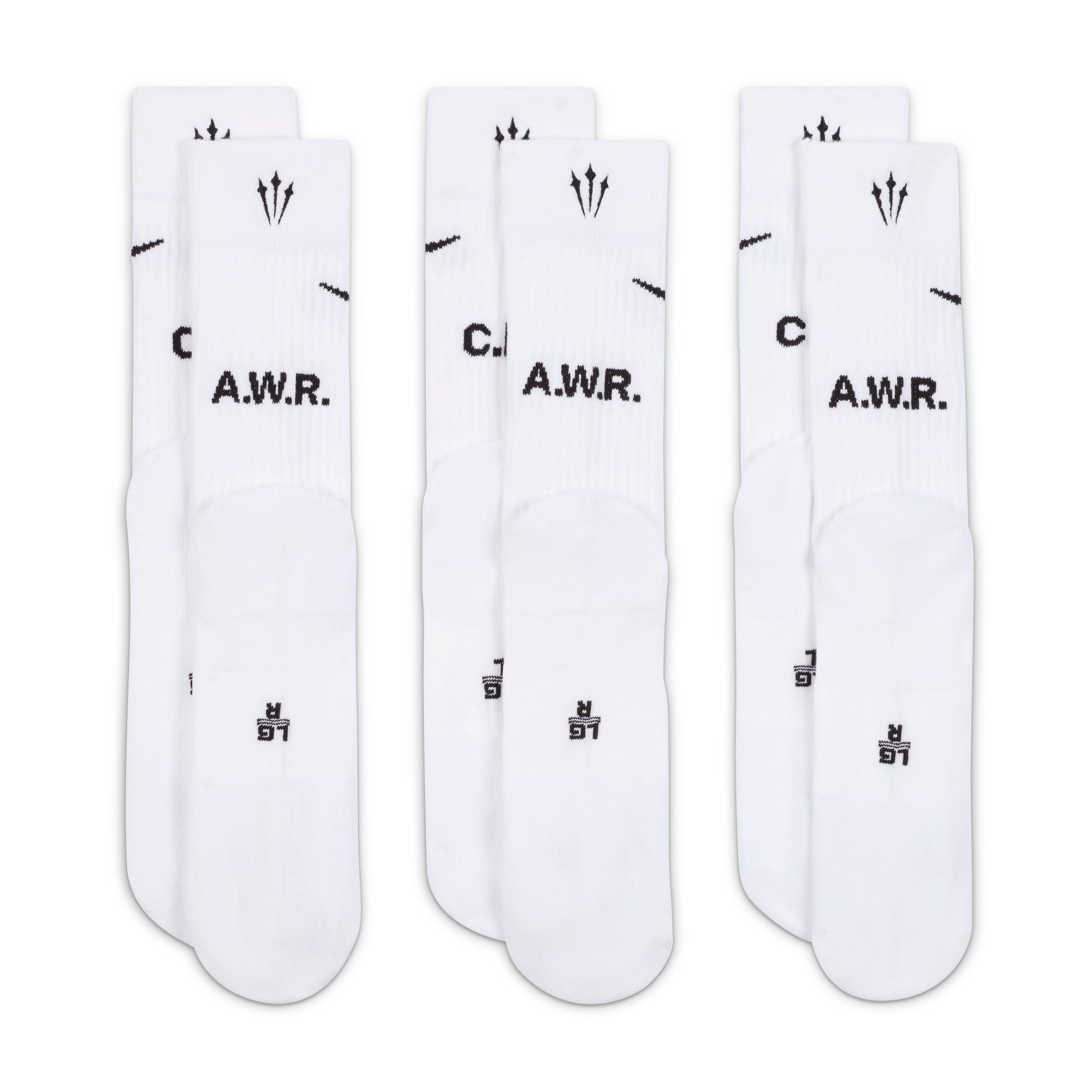 Nike x Drake NOCTA White Crew Socks (3-Pack)