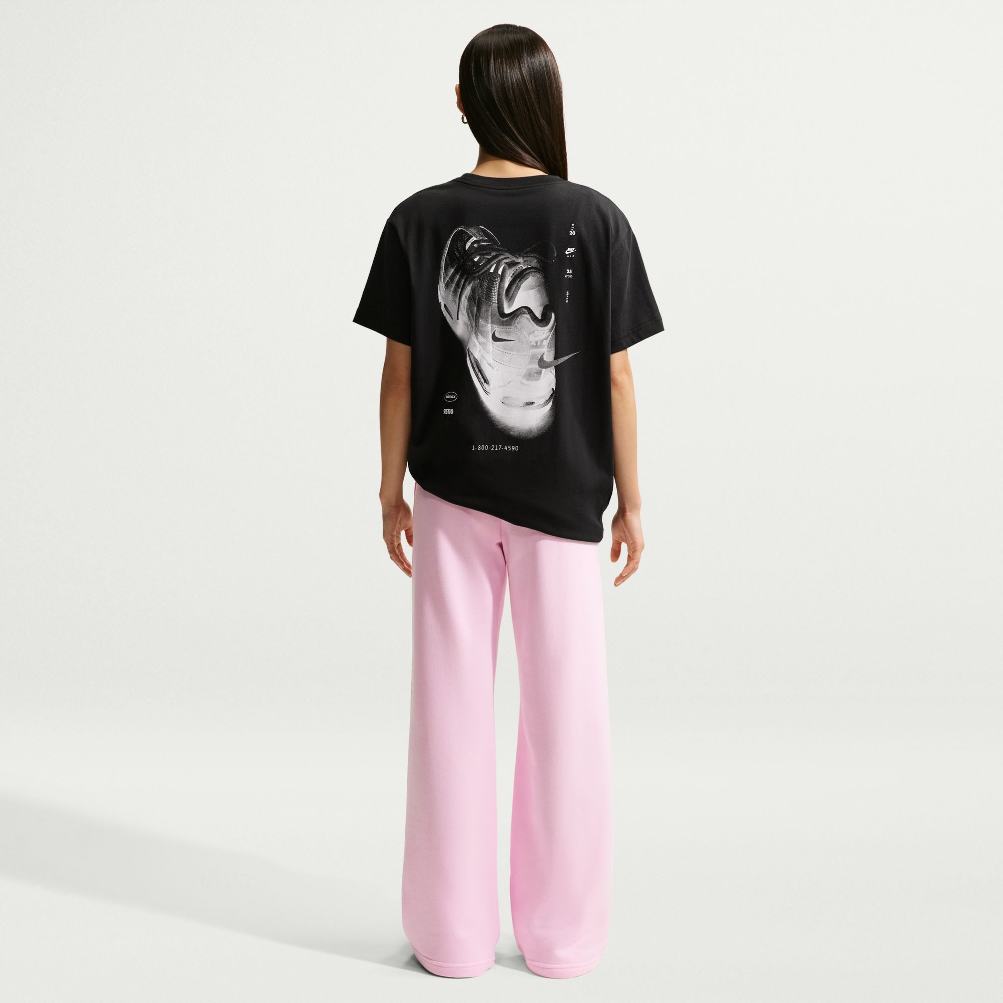 Women's Nike Sportswear Club Fleece Mid-Rise Wide-Leg Sweatpants