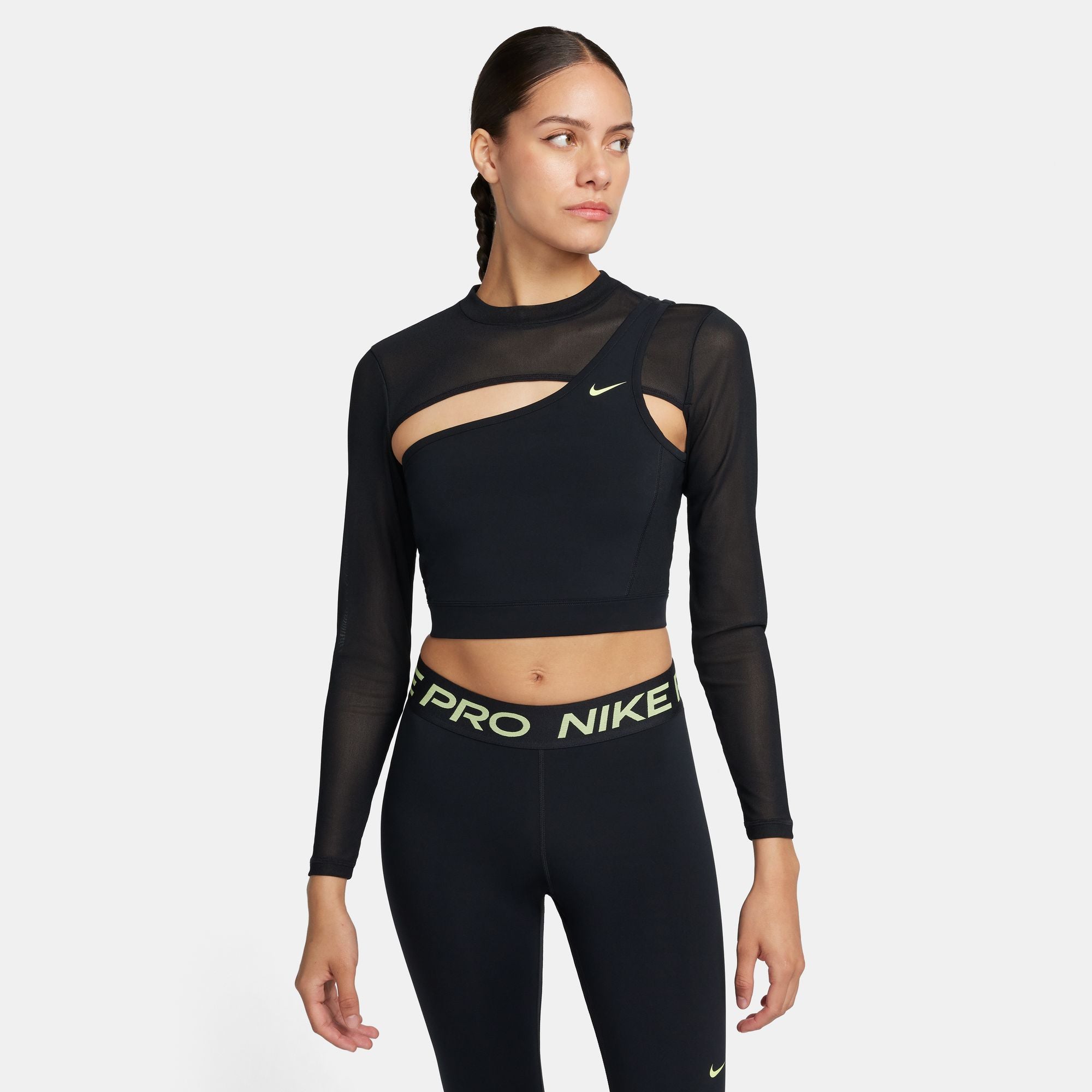 Women's Nike Pro Long-Sleeve Cropped Top