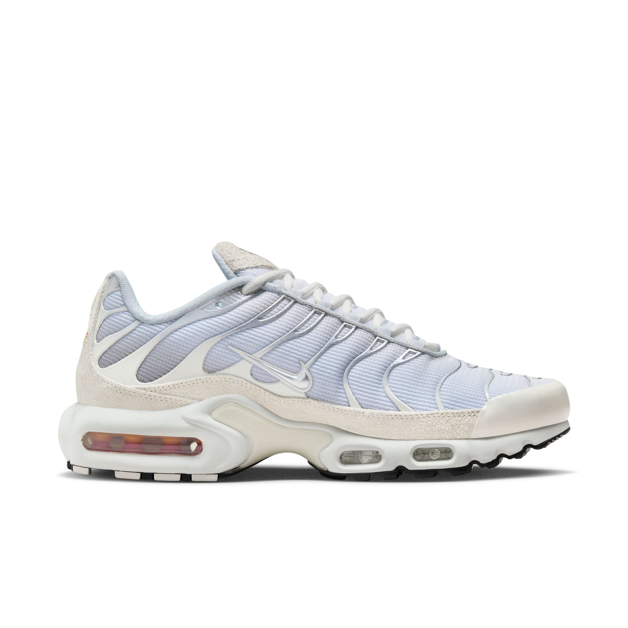 Men's Nike Air Max Plus - Black/White-Metallic Silver 8