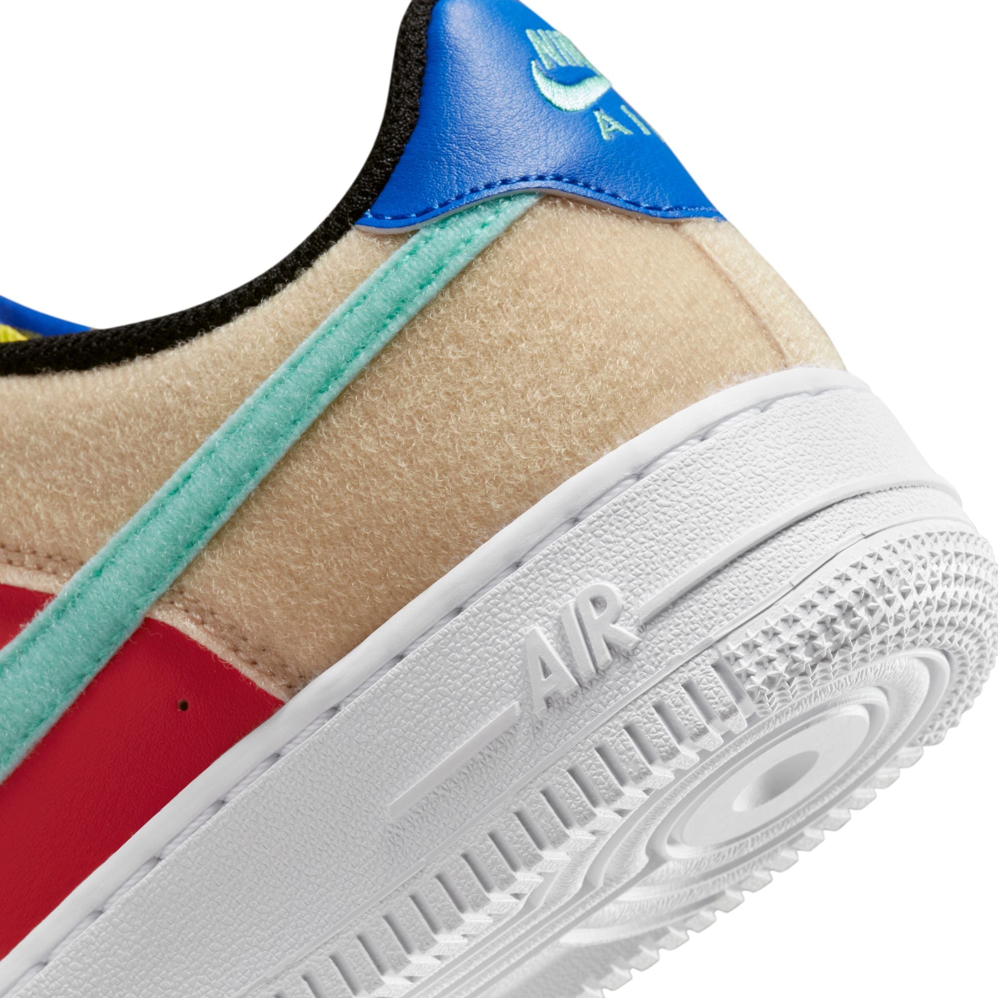 Nike Air Force 1 Low Multicolor Swooshes (GS)Nike Air Force 1 Low  Multicolor Swooshes (GS) - OFour