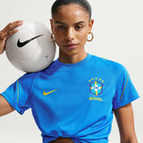 Women's Brazil Strike Nike Soccer Dri-FIT Short-Sleeve Top