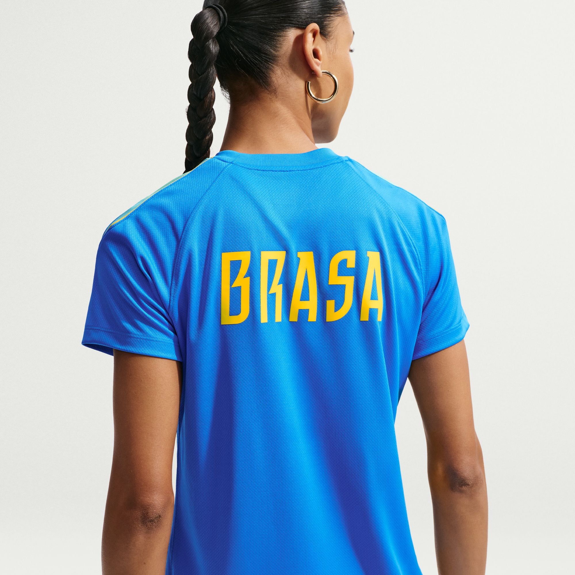 Women's Brazil Strike Nike Soccer Dri-FIT Short-Sleeve Top