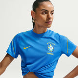 Women's Brazil Strike Nike Soccer Dri-FIT Short-Sleeve Top