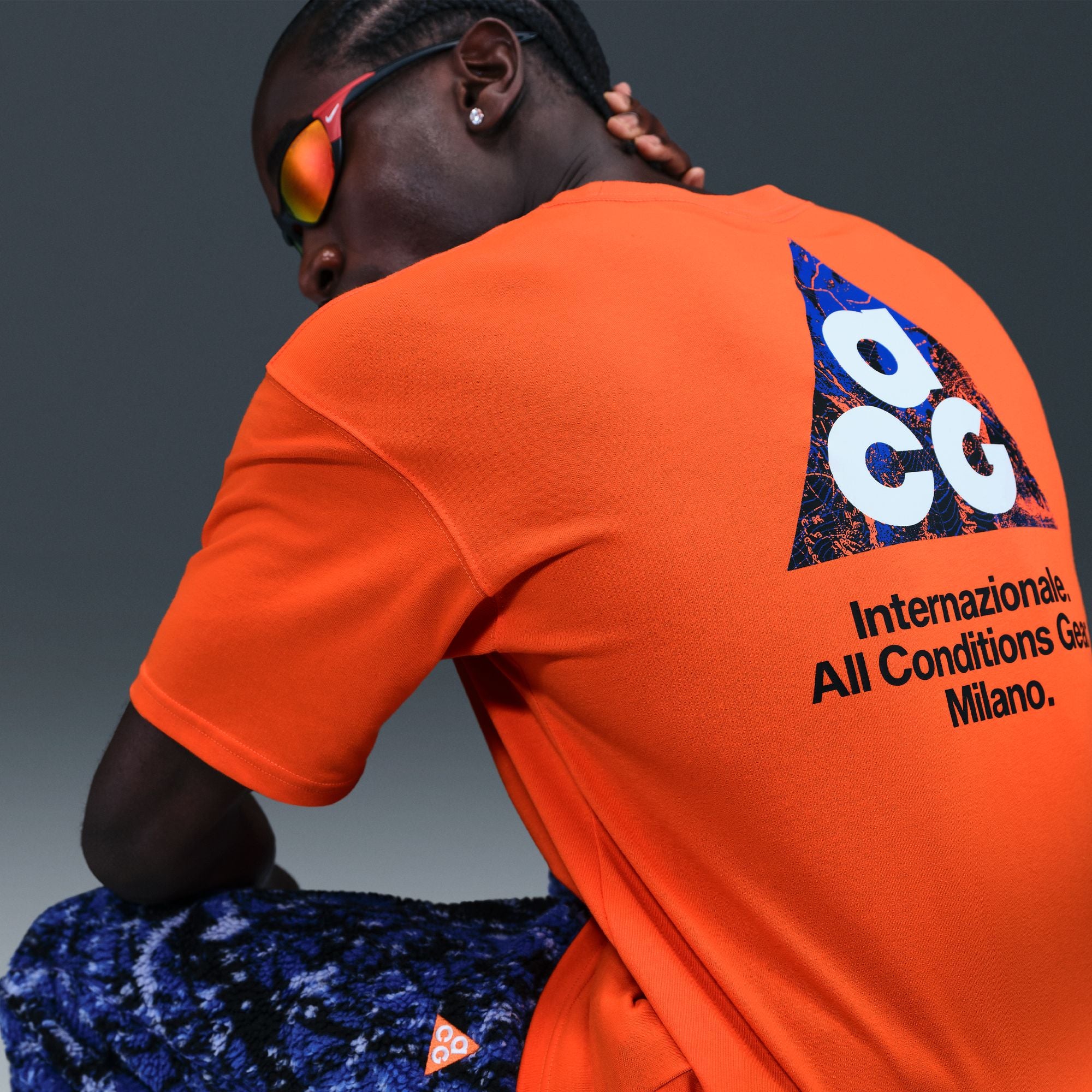 Nike Inter Milan ACG Dri-FIT Orange Soccer T-Shirt