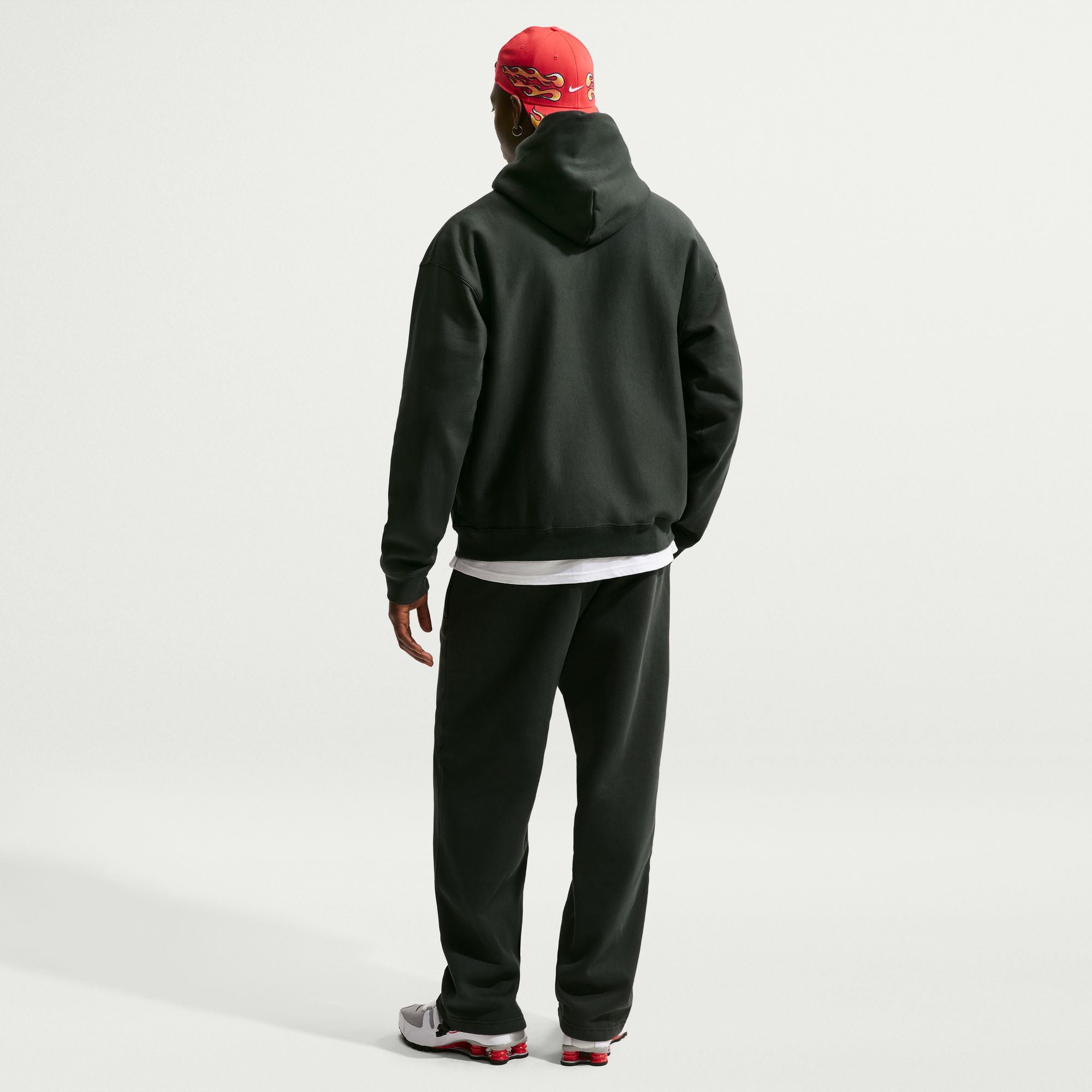 Nike Solo Swoosh Fleece Black Pullover Hoodie