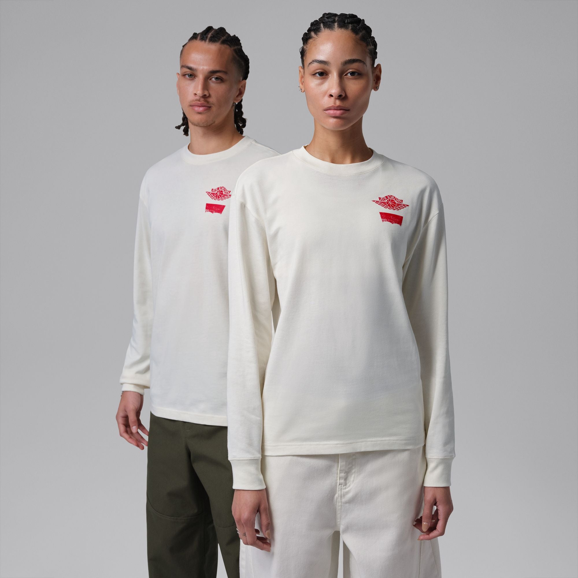 Nike Air Jordan X Levi’s White Long Sleeve T-Shirt