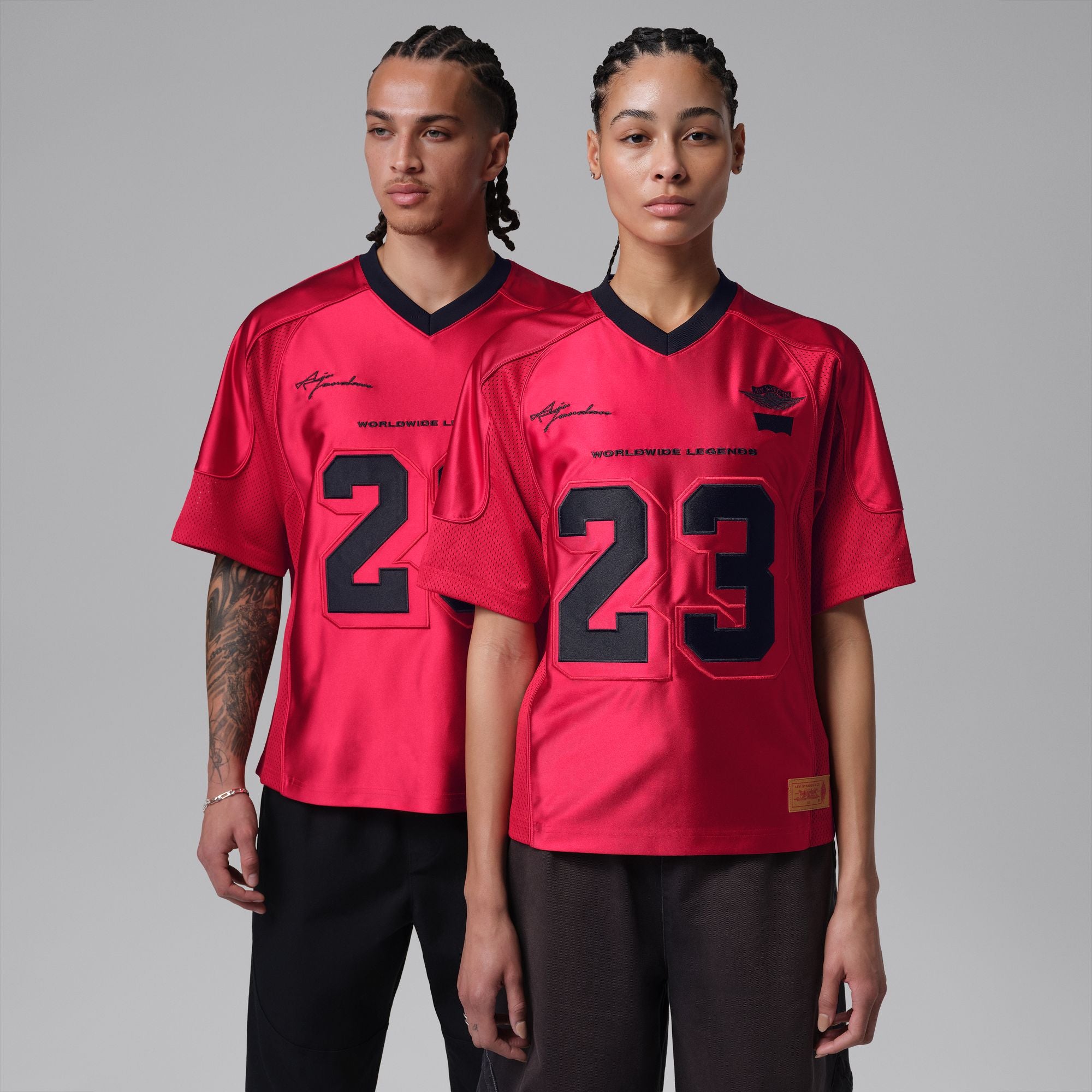 Nike Air Jordan X Levi’s Red 23 Worldwide Legends Jersey