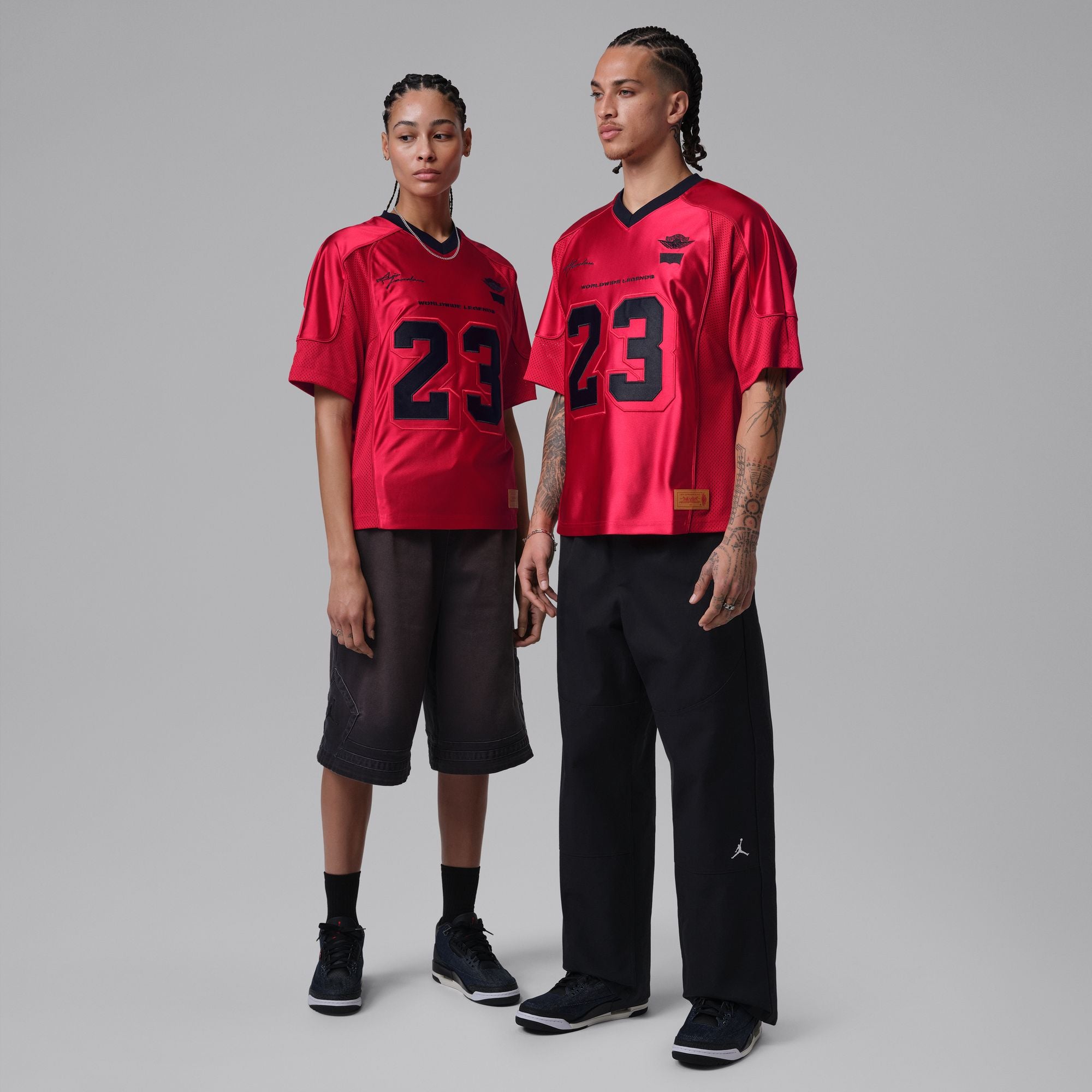 Nike Air Jordan X Levi’s Red 23 Worldwide Legends Jersey