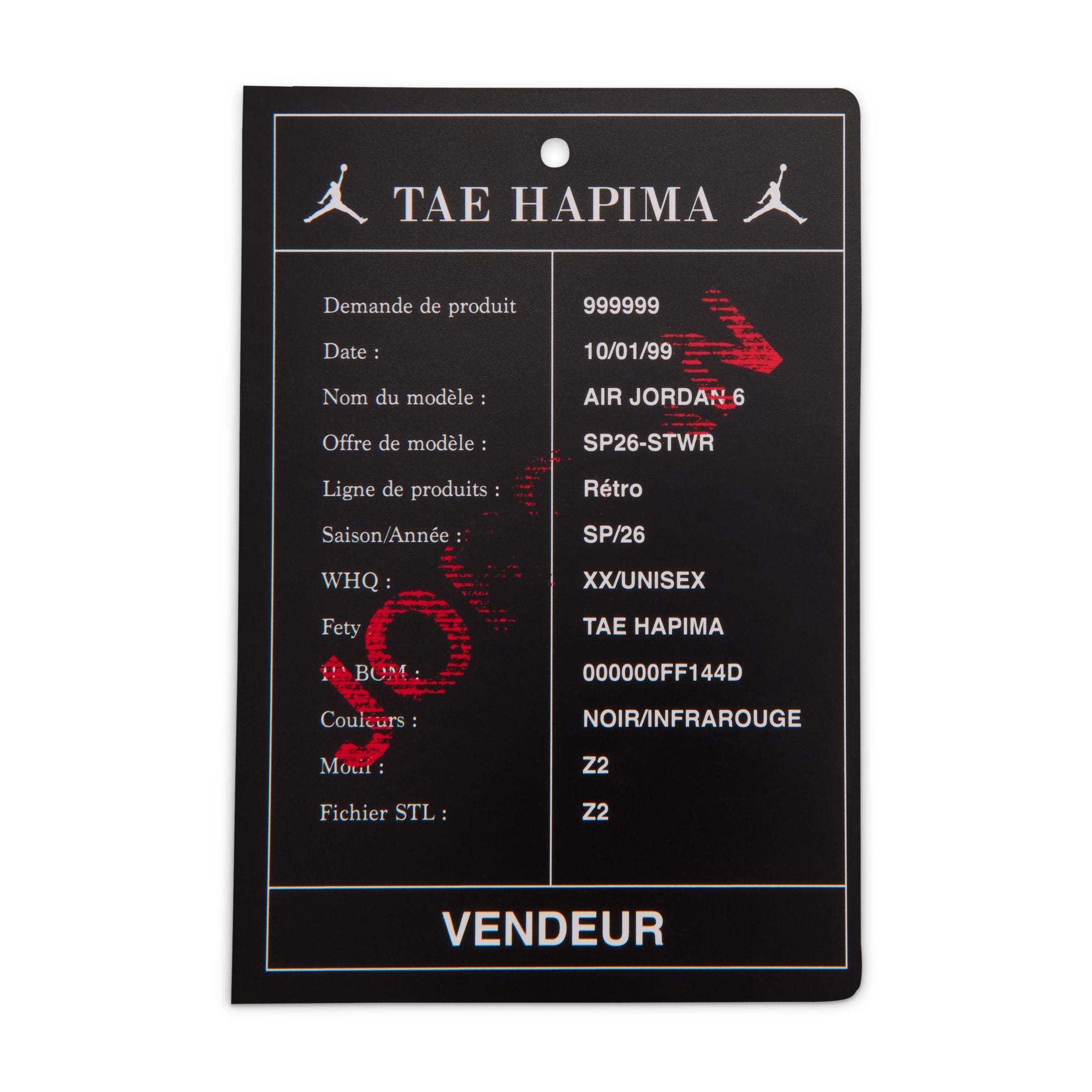 Nike Air Jordan 6 Retro (PS) Infrared Sample