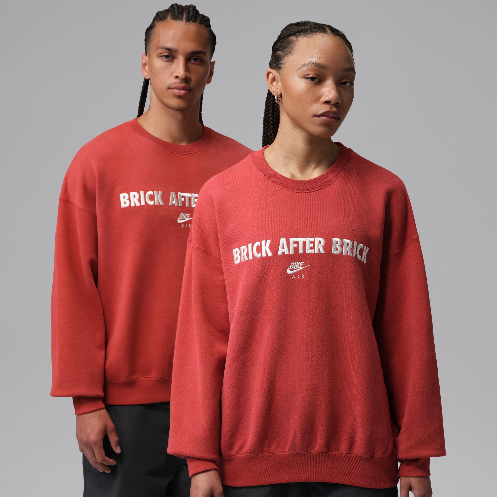 Men's Jordan BIKE AIR x Nigel Sylvester Fleece Crew-Neck Sweatshirt