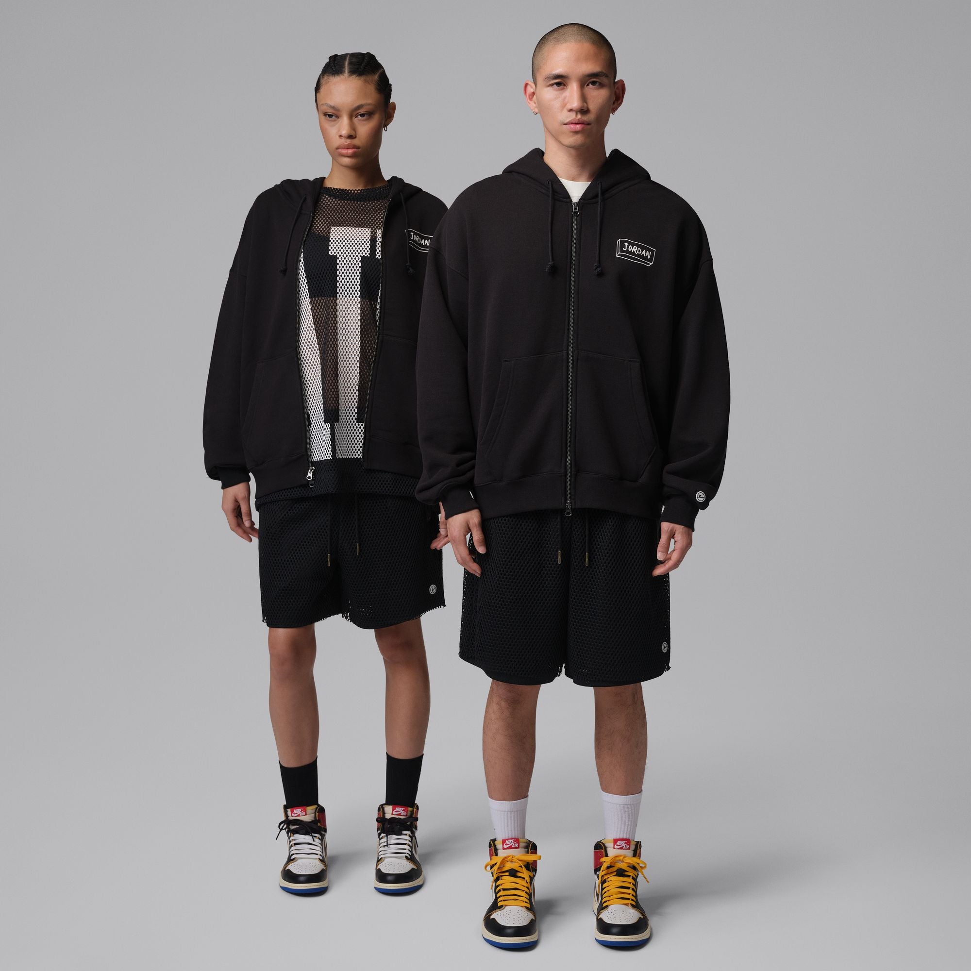 Nike Air Jordan x Union x Fragment Black Full Zip Hoodie