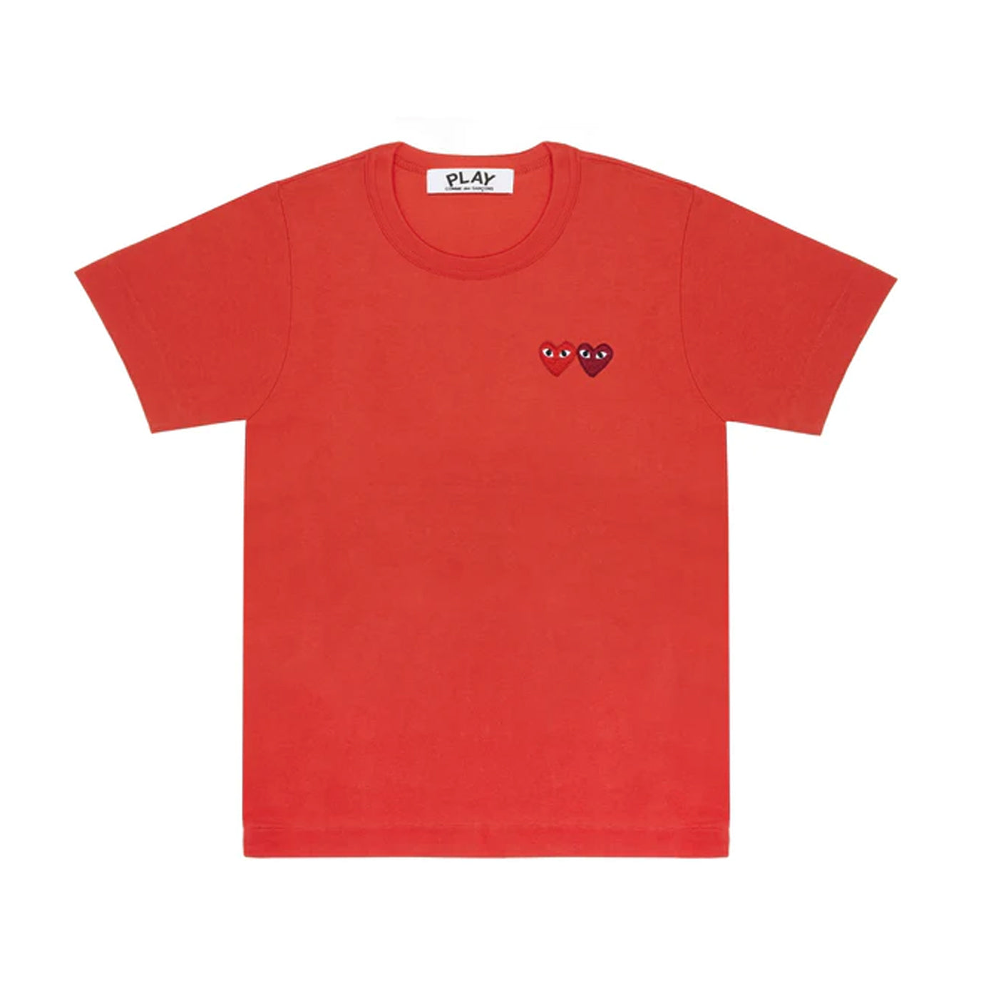 Play CDG Double Heart Red Shirt