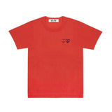Play CDG Double Heart Red Shirt