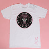 MLS One Color Pink Crest Inter Miami CF Soccer Tee