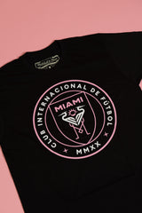 MLS One Color Pink Crest Inter Miami CF Soccer Tee