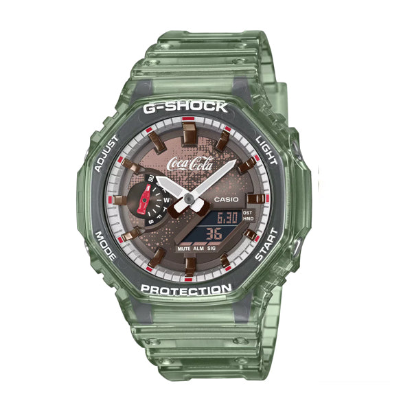 Casio G-Shock x Coca Cola Analog Digital 2100 Series Green Watch
