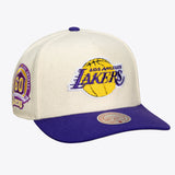 Mitchell & Ness NBA Cream Team Los Angeles Lakers Snapback