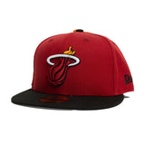 Miami Heat Scarlet 2 Tone 59FIFTY Fitted Hat