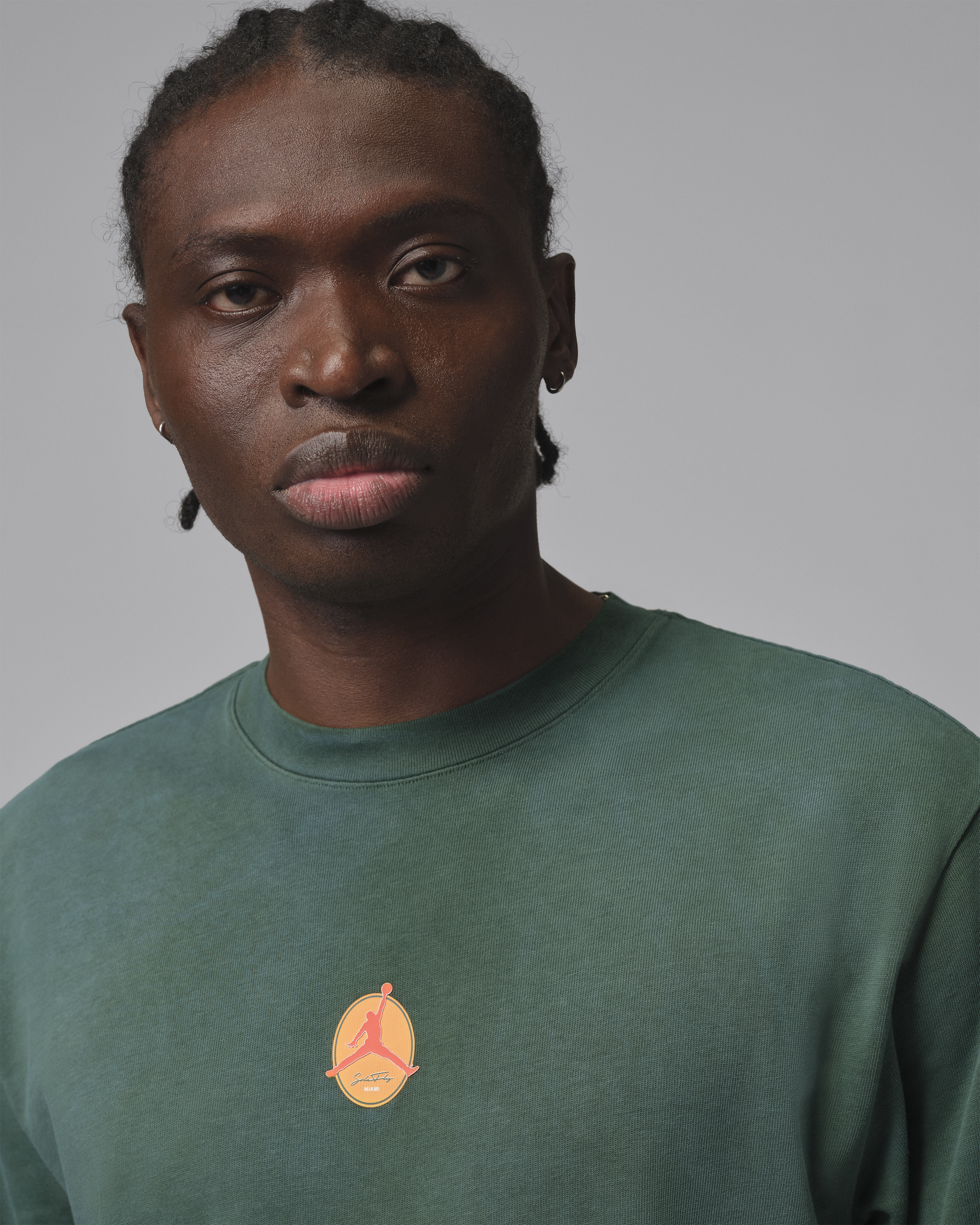 Nike Air Jordan X SoleFly Fruits of our Labor Retro 3 Green T-Shirt