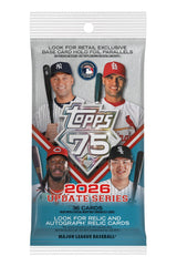 2026 Topps MLB Baseball Update Series Fat Pack Hanger