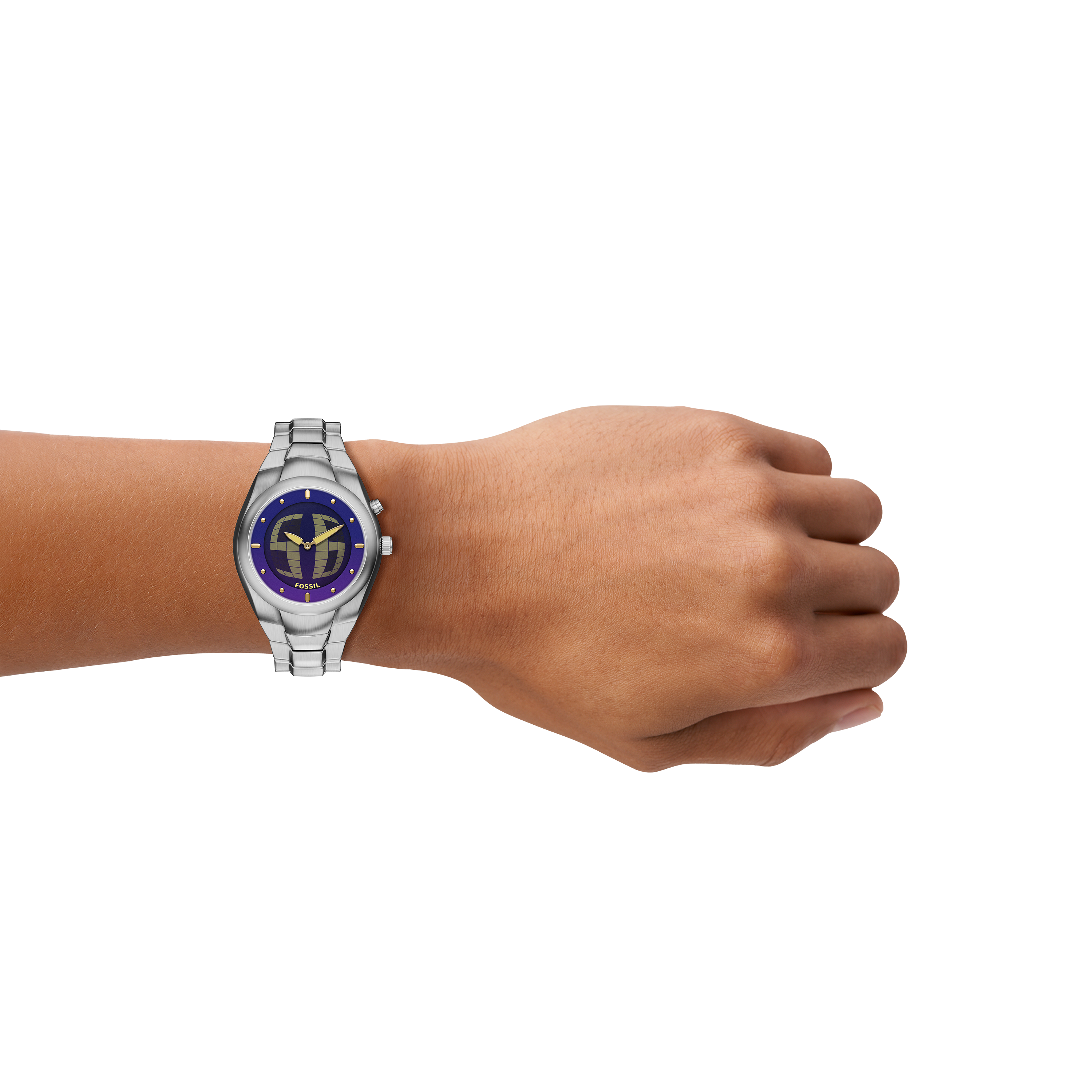 Fossil Y2K Big Tic 40MM Stainless Steel Digital Watch