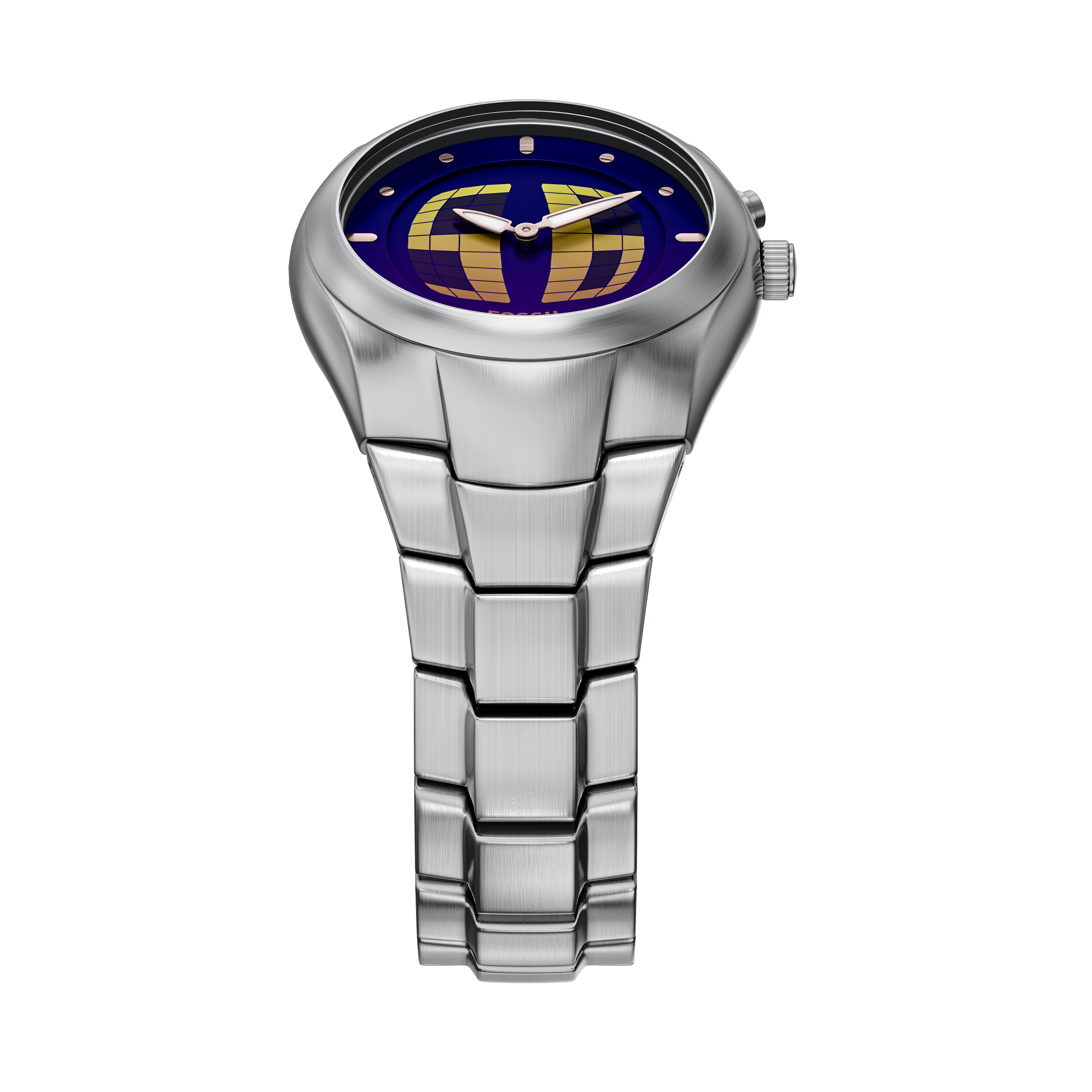 Fossil Y2K Big Tic 40MM Stainless Steel Digital Watch