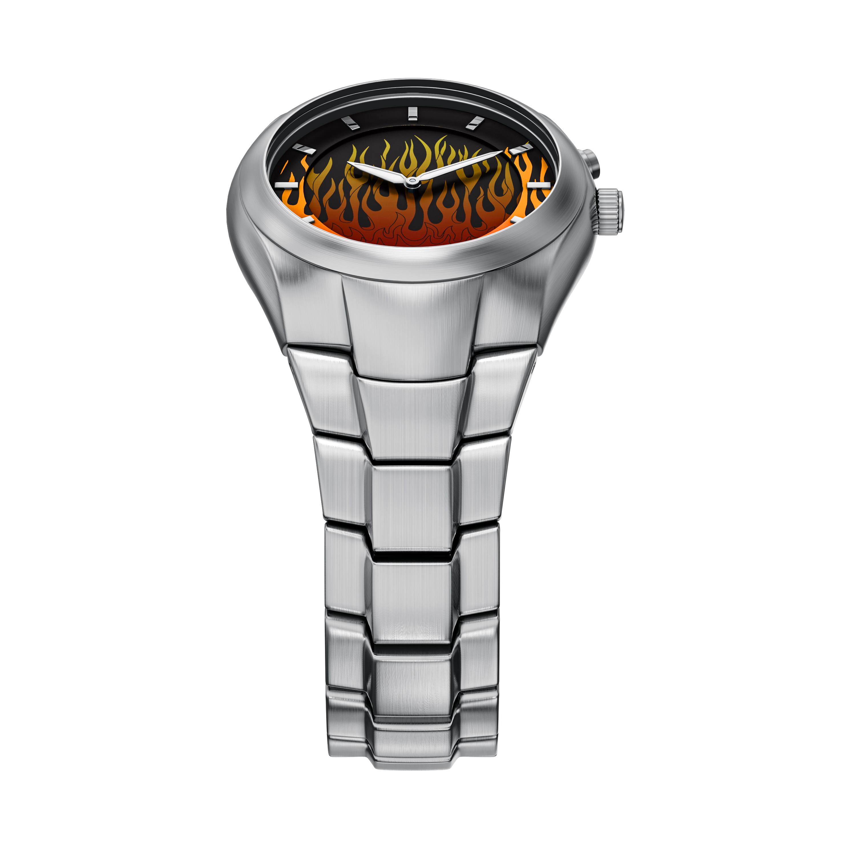 Fossil Y2K Big Tic 40MM Stainless Steel Digital Watch
