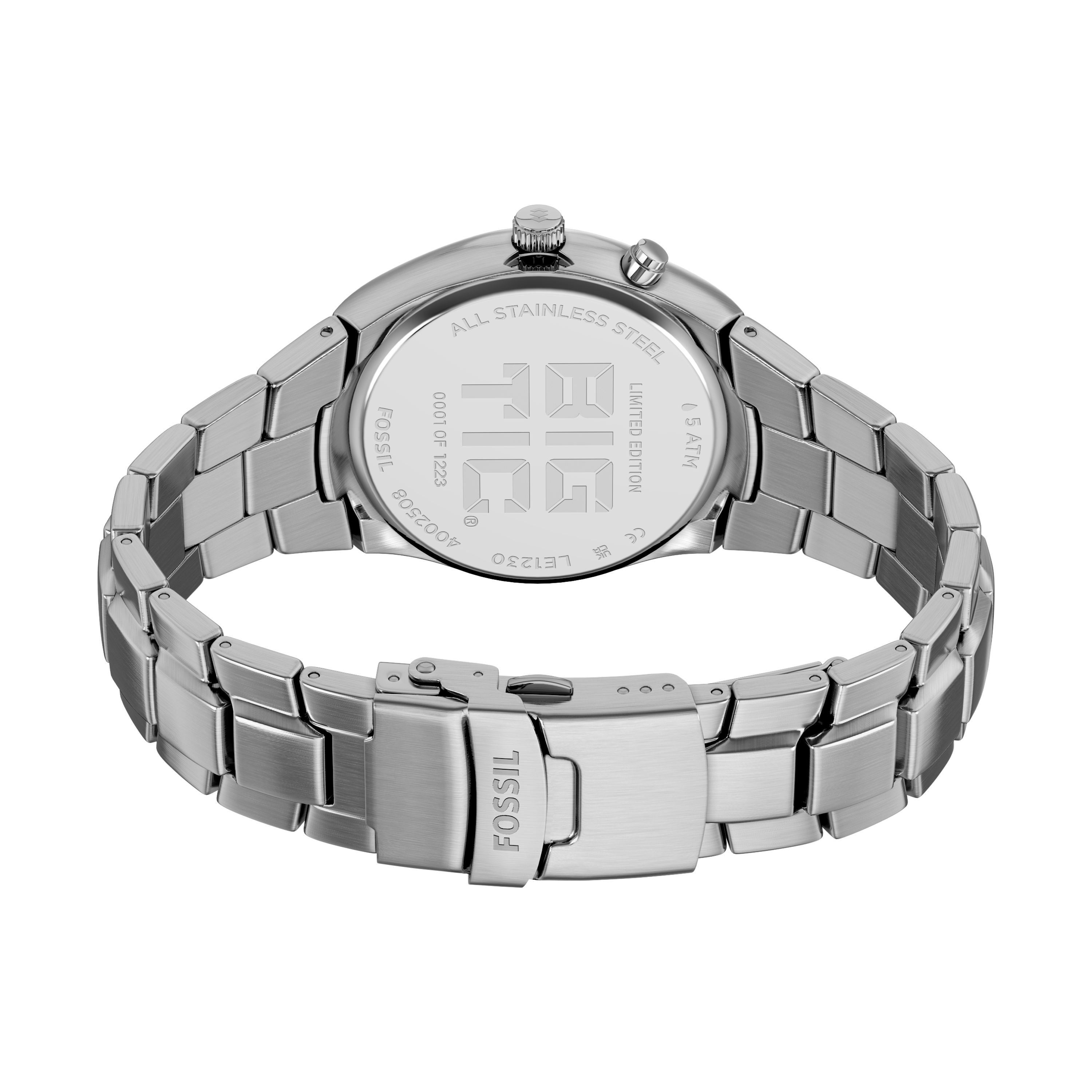 Fossil Y2K Big Tic 40MM Stainless Steel Digital Watch