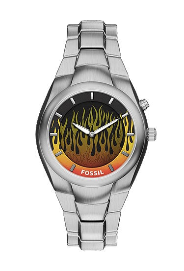Fossil Y2K Big Tic 40MM Stainless Steel Digital Watch