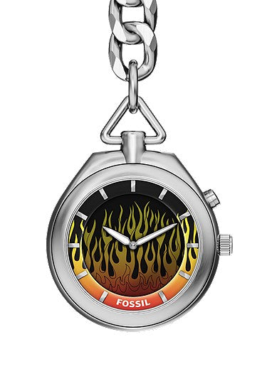 Fossil Y2K Big Tic 40MM Stainless Steel Pocket Watch