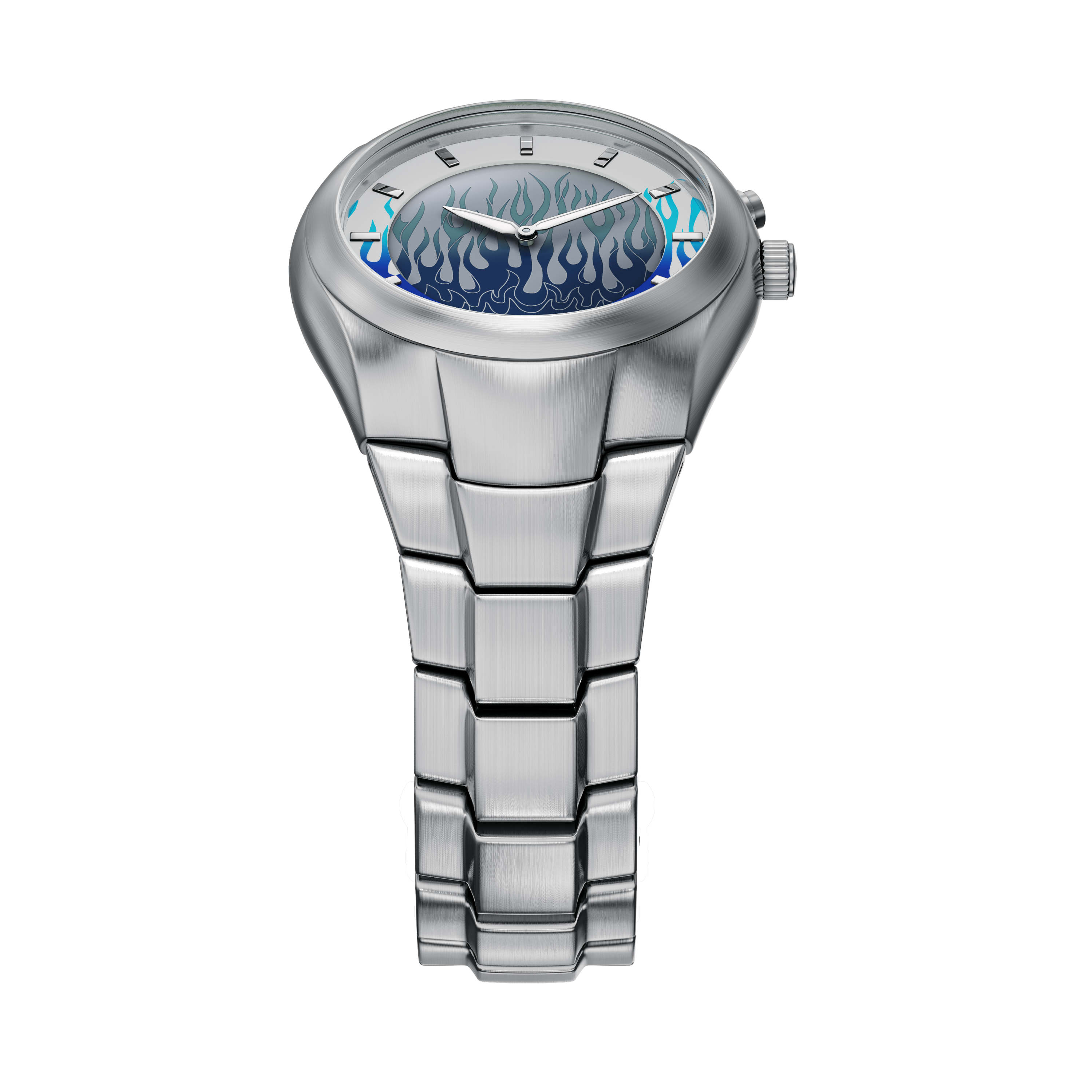 Fossil Y2K Big Tic 40MM Stainless Steel Digital Watch