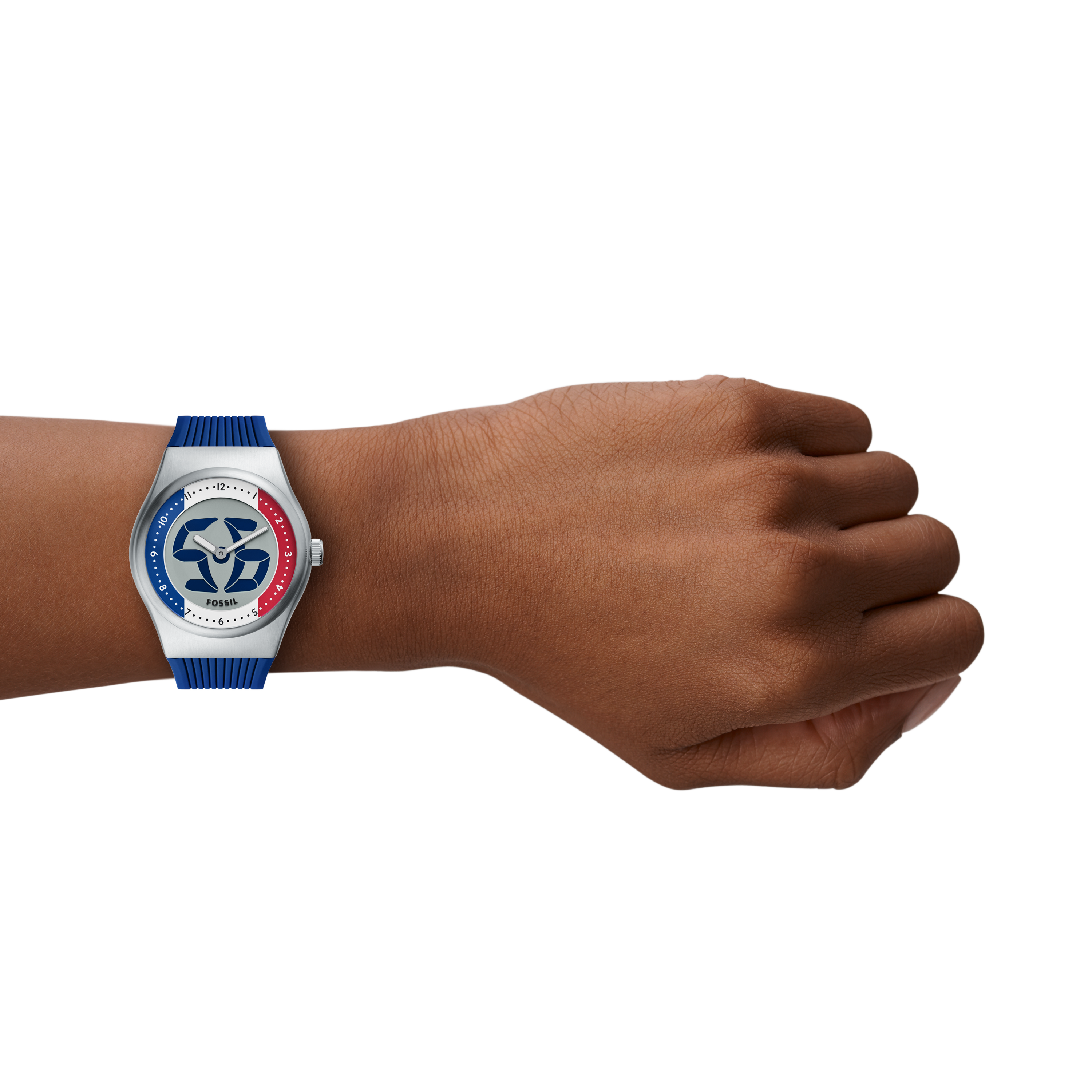 Fossil World Flags Big Tic France Watch