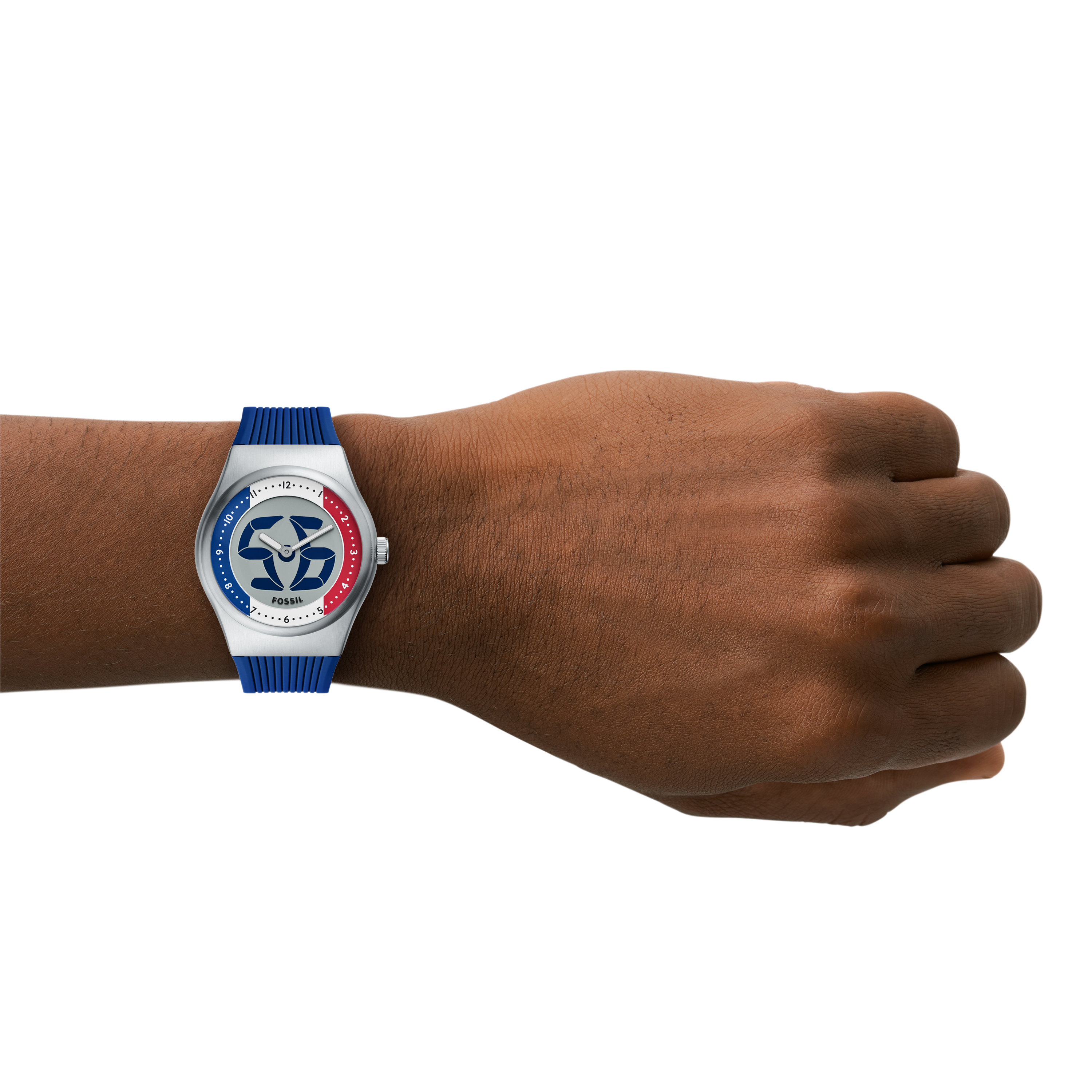 Fossil World Flags Big Tic France Watch