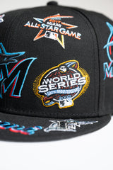 New Era 59FIFTY All Over Miami Marlins Fitted Cap