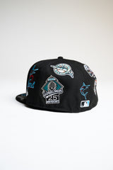 New Era 59FIFTY All Over Miami Marlins Fitted Cap