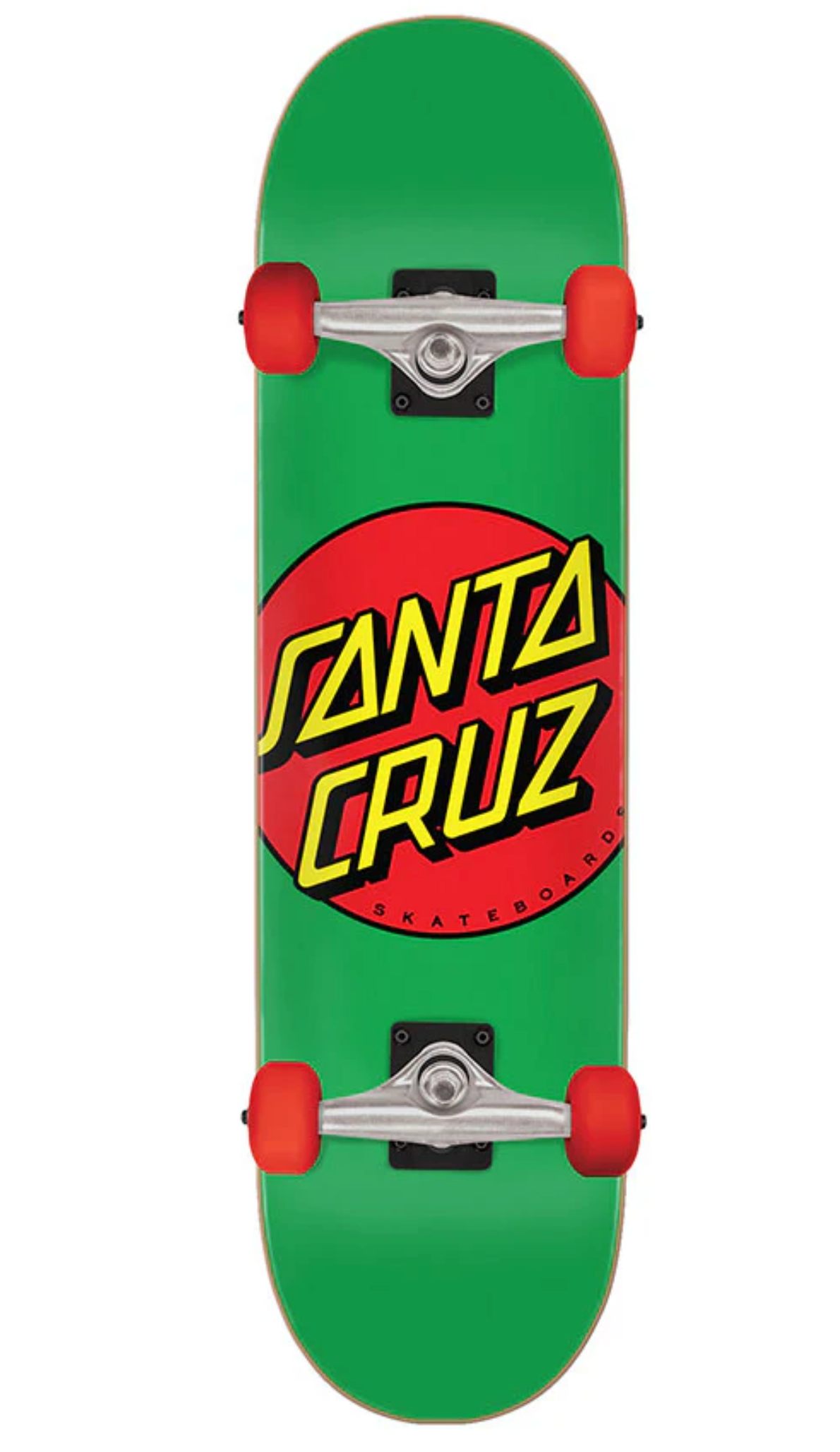7.80in. Mid Classic Dot Santa Cruz Complete Skateboard (Age 8-12)
