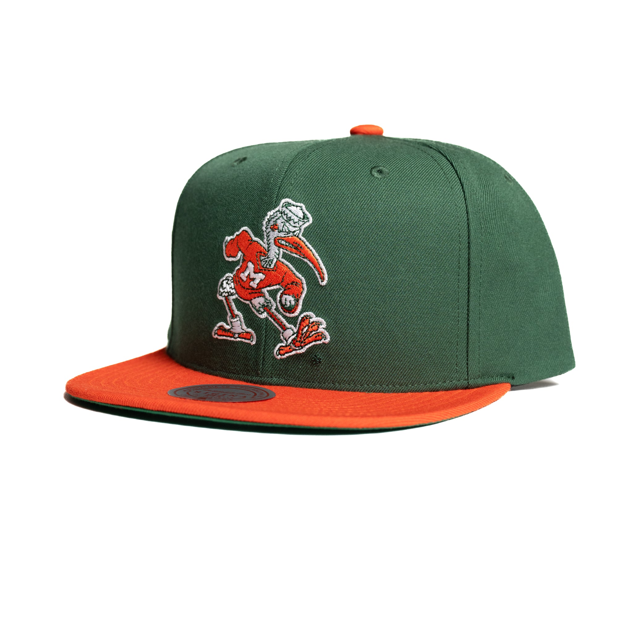 M&N University of Miami Hurricanes UM NCAA Team 2 Tone 2.0 Snapback