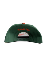 M&N University of Miami Hurricanes UM NCAA Team 2 Tone 2.0 Snapback