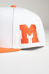 Mitchell & Ness University of Miami Hurricanes UM NCAA Legendary Home White Snapback
