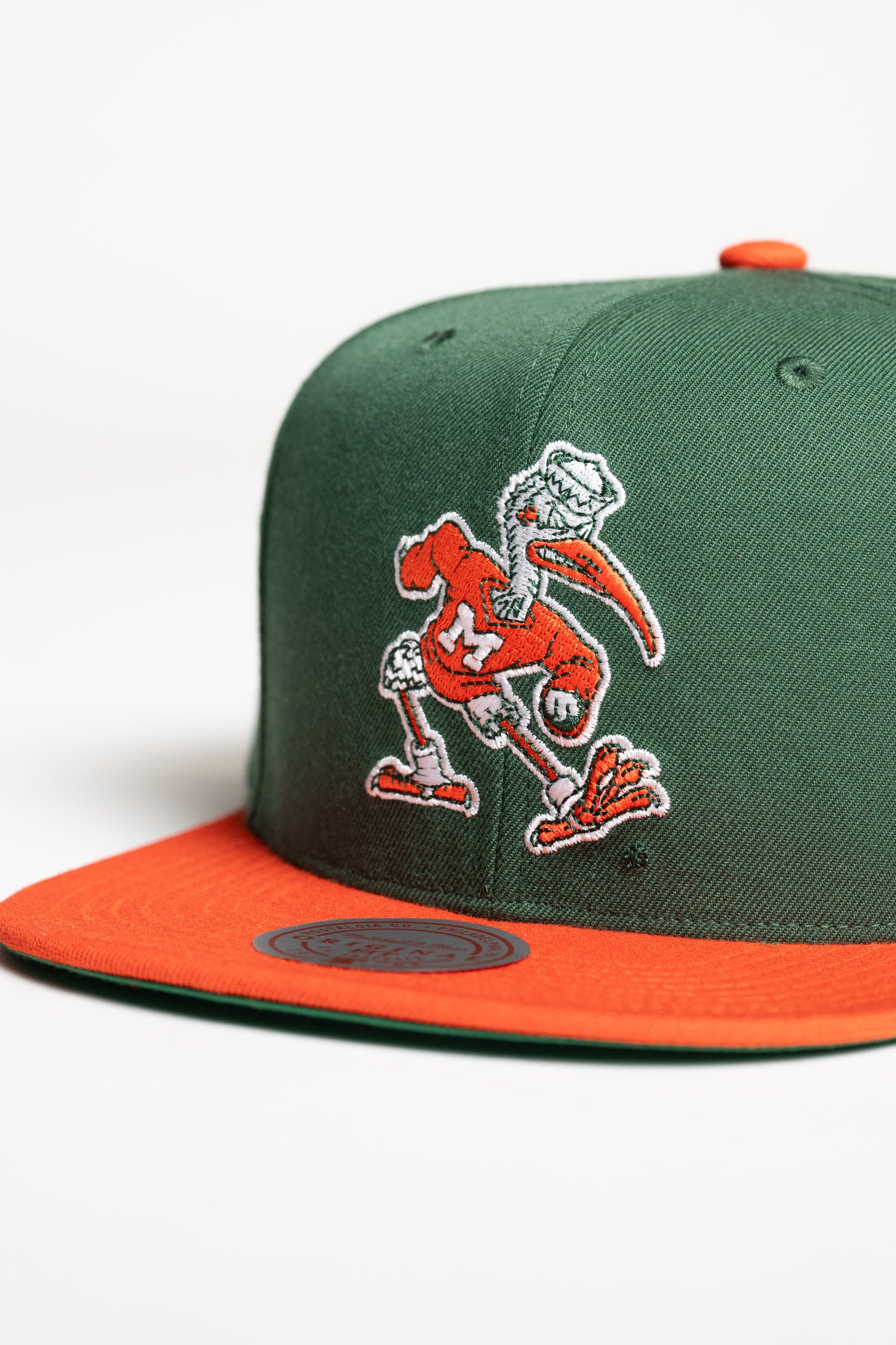M&N University of Miami Hurricanes UM NCAA Team 2 Tone 2.0 Snapback