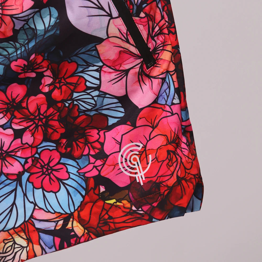 CHIMÚ Floral Escape Activewear Shorts