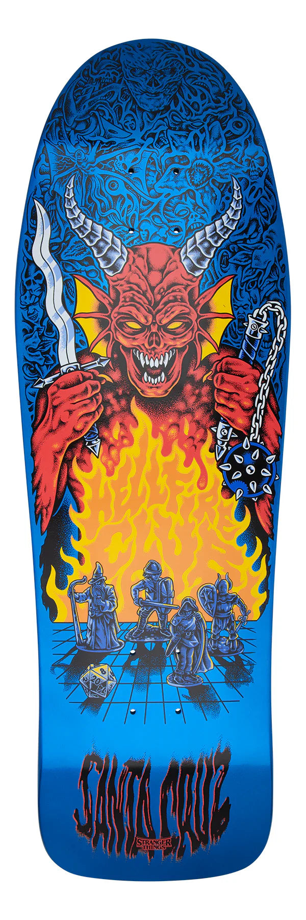 10.07in. Santa Cruz x Stranger Things Knox Hellfire Pit Deck