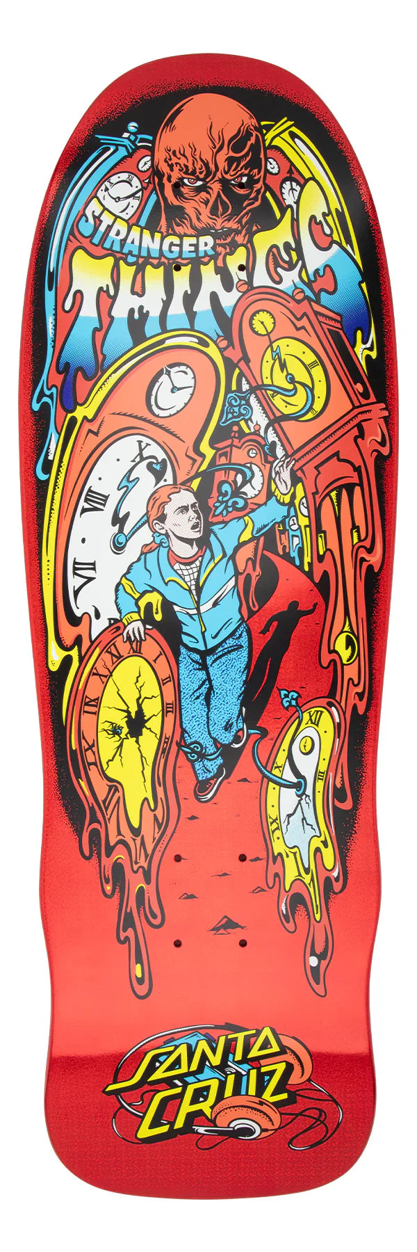 9.7in. Santa Cruz x Stranger Things Garbke Max Melting Clock Deck