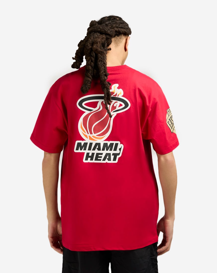 M&N Miami Heat NBA Team OG 2.0 Vintage Logo Red Premium T-Shirt